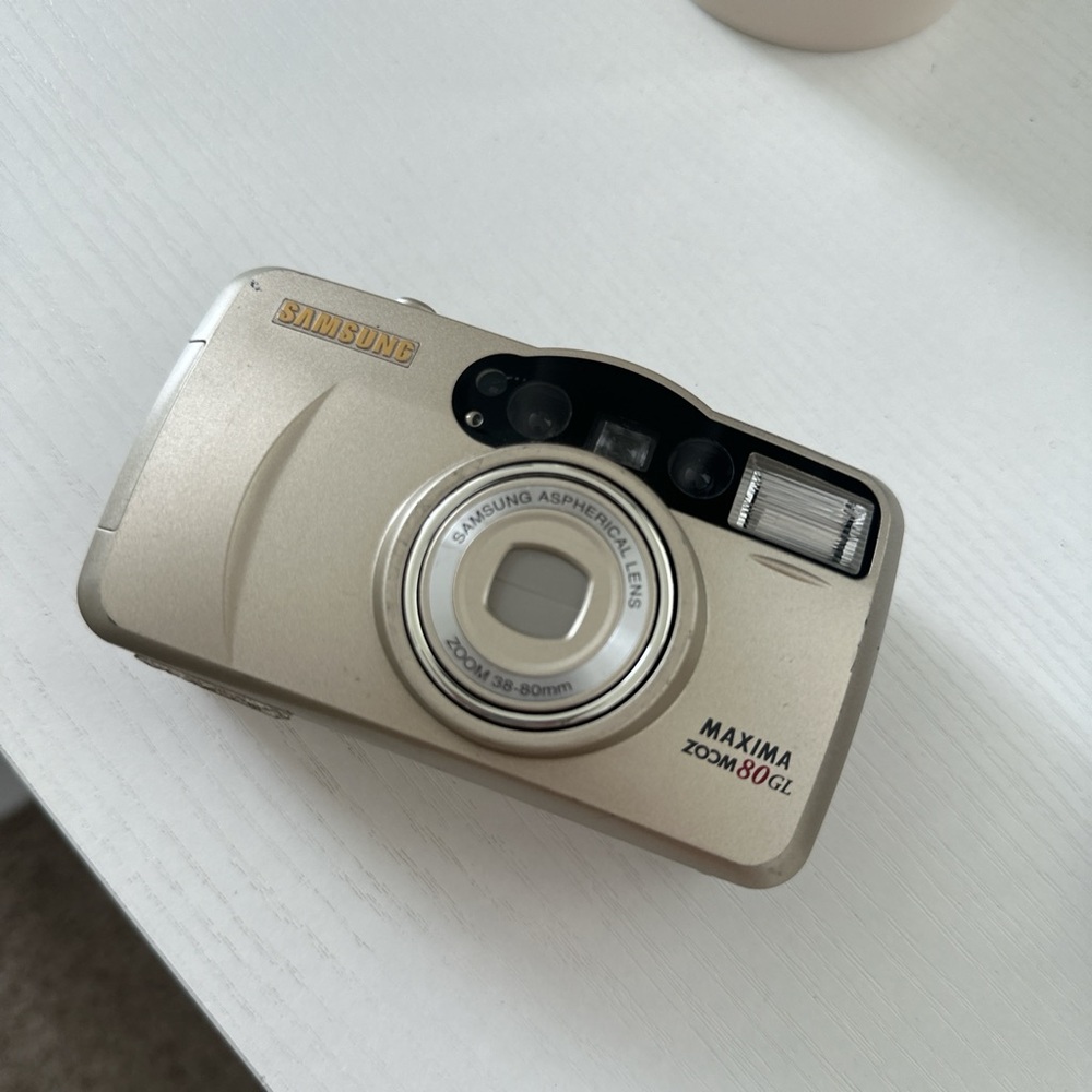 Samsung Gold Film Camera with Zoom Lens